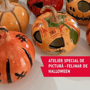 Pictează un dovleac de Halloween