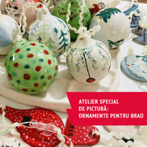 Pictează ornamente  pentru pomul de Crăciun